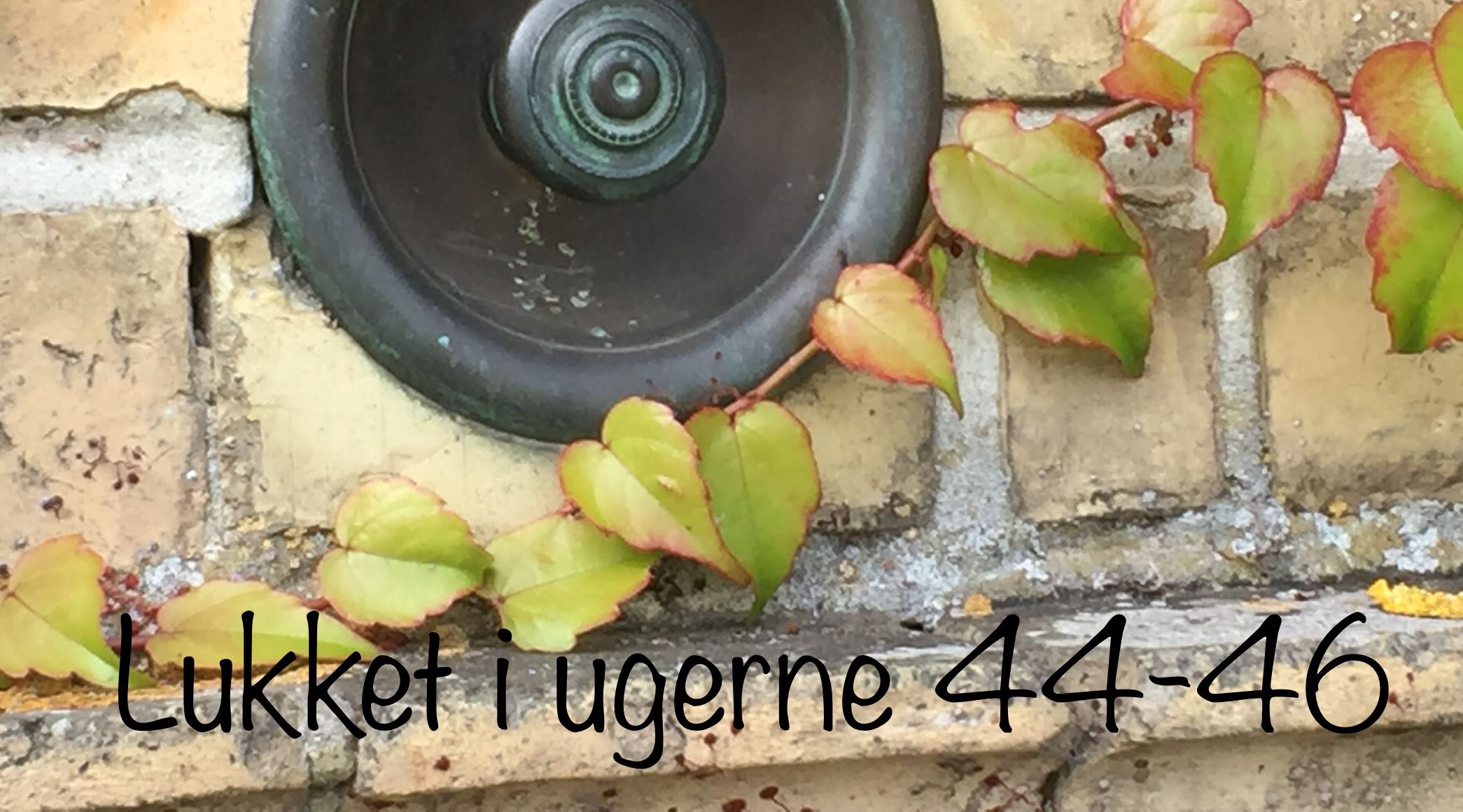 Lukket i uge 44-46